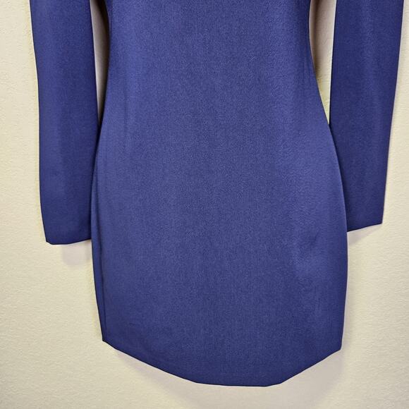 Alice + Olivia Niko Dress Revolve Mini Short Navy Cut Outs Going Out Club Size 0 - Picture 5 of 14